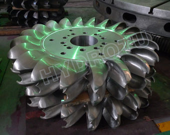 turbina hidráulica de Turgo de la cabeza del apogeo de los 500m con dos bocas y el corredor que trabaja a máquina forjado del CNC